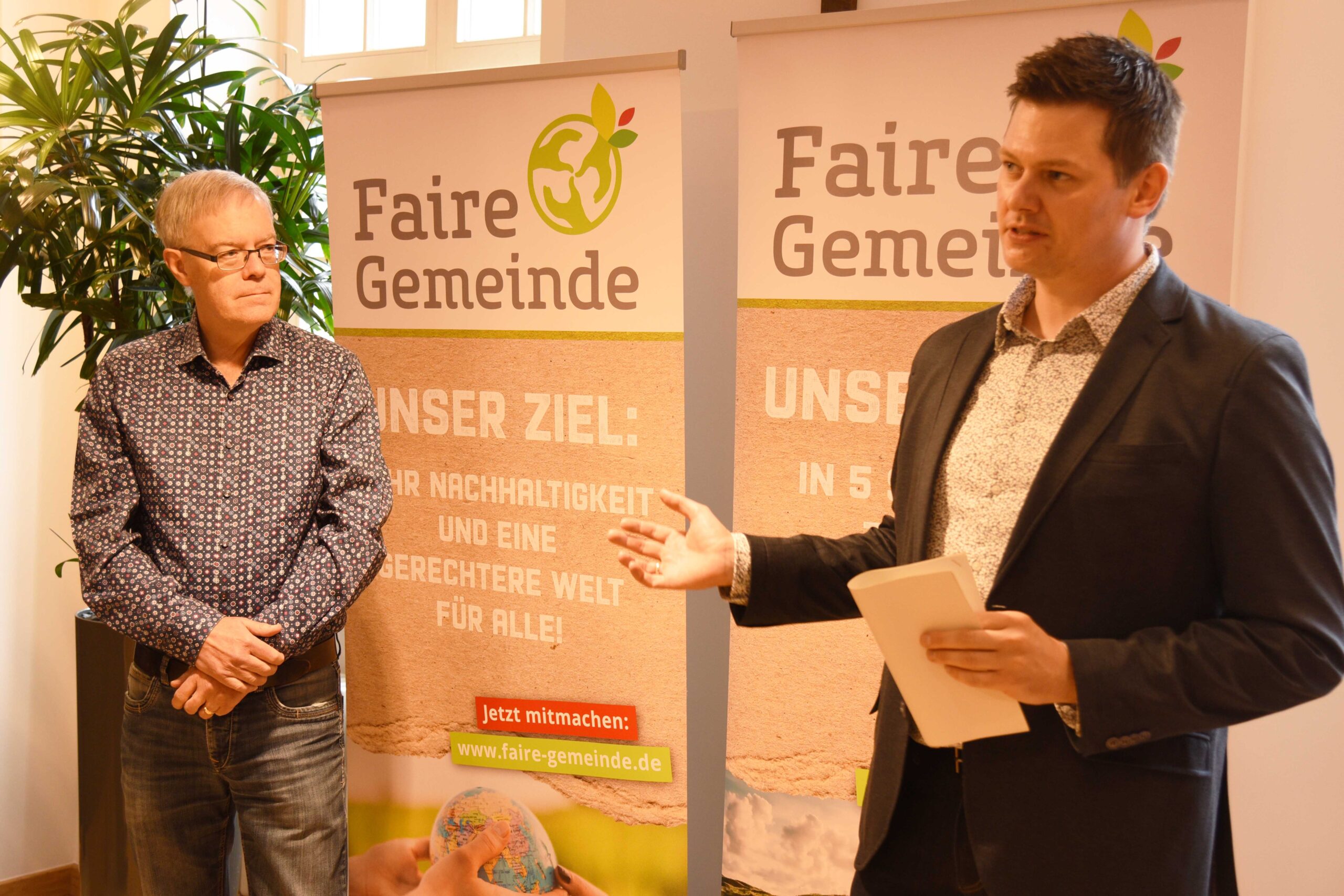 Der Geschäftsführer des Diözesankomitees, Dr. Christian Föller, würdigt das Engagement des Liborianums.
